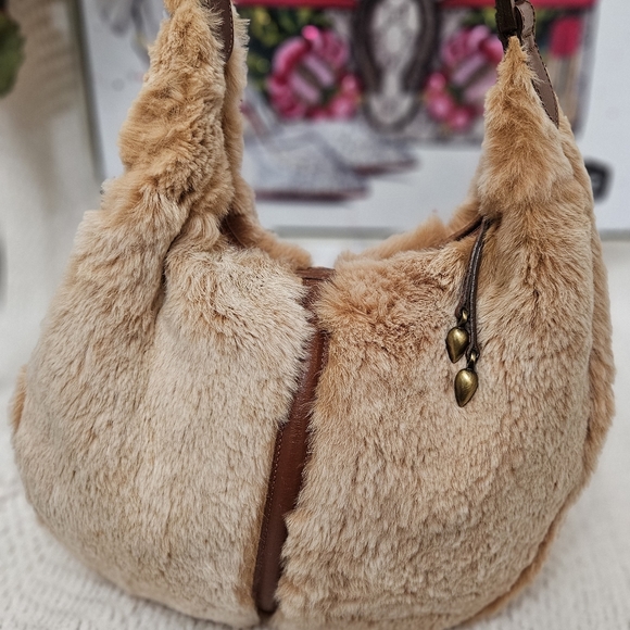✅️ SOLD ✅️ Authentic Vintage Longchamp Sac a Main Lune Fuorrere - Picture 7 of 12